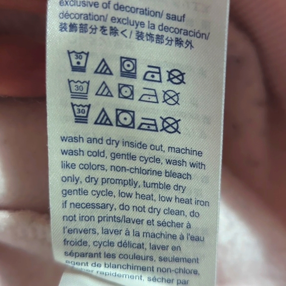 Tommy Hilfiger Women's Crew Neck Fleece Sweatshirt, Pale Pink, Size M - Picture 14 of 15